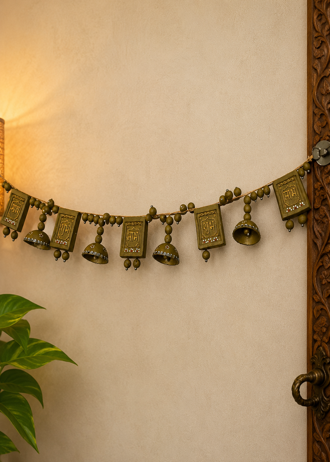 Handcrafted Shubh Labh Bell Toran