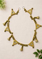 Handcrafted Traditional Decorative Toran (Bandhanwar) with Bells