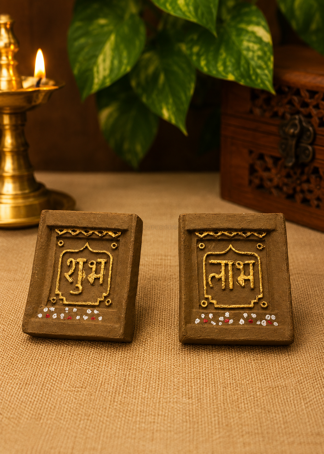 Handcrafted Shubh Labh Wall Hanging Plaques
