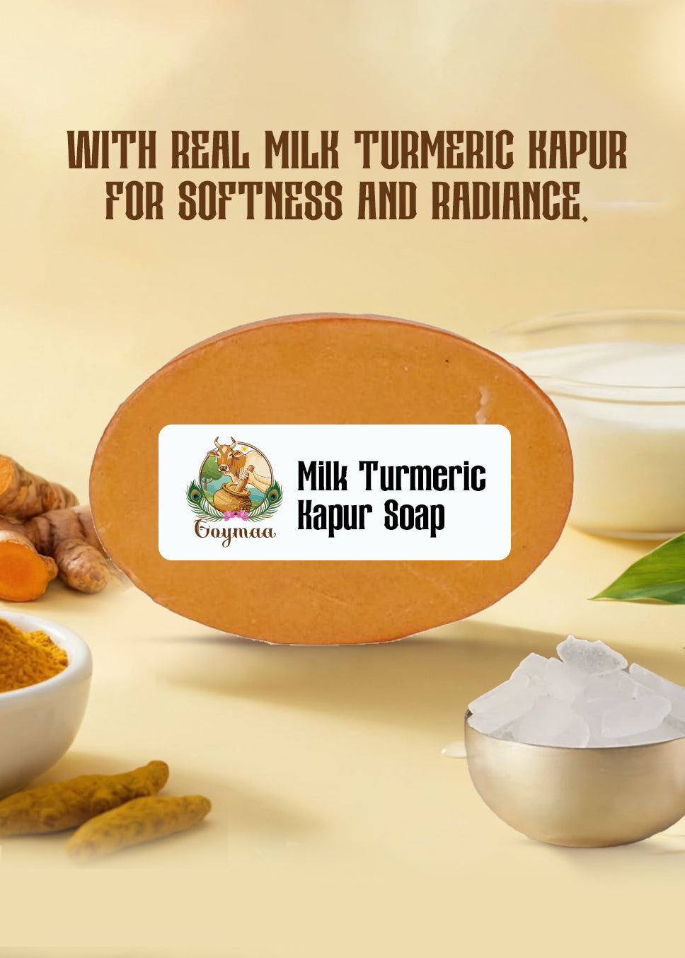 Milk Turmeric Kapur Soap