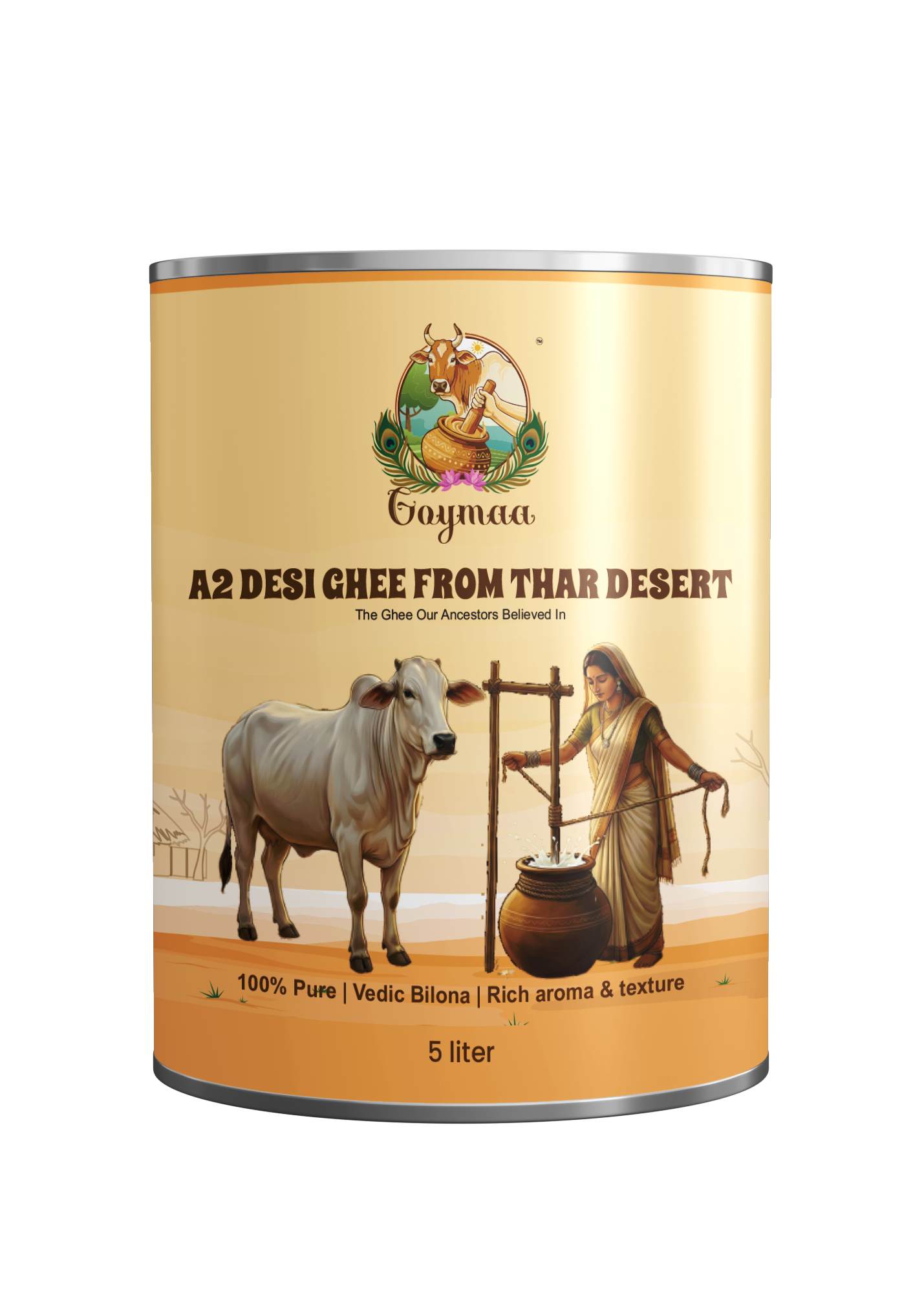 A2 Tharparkar Desi Ghee 5 litres