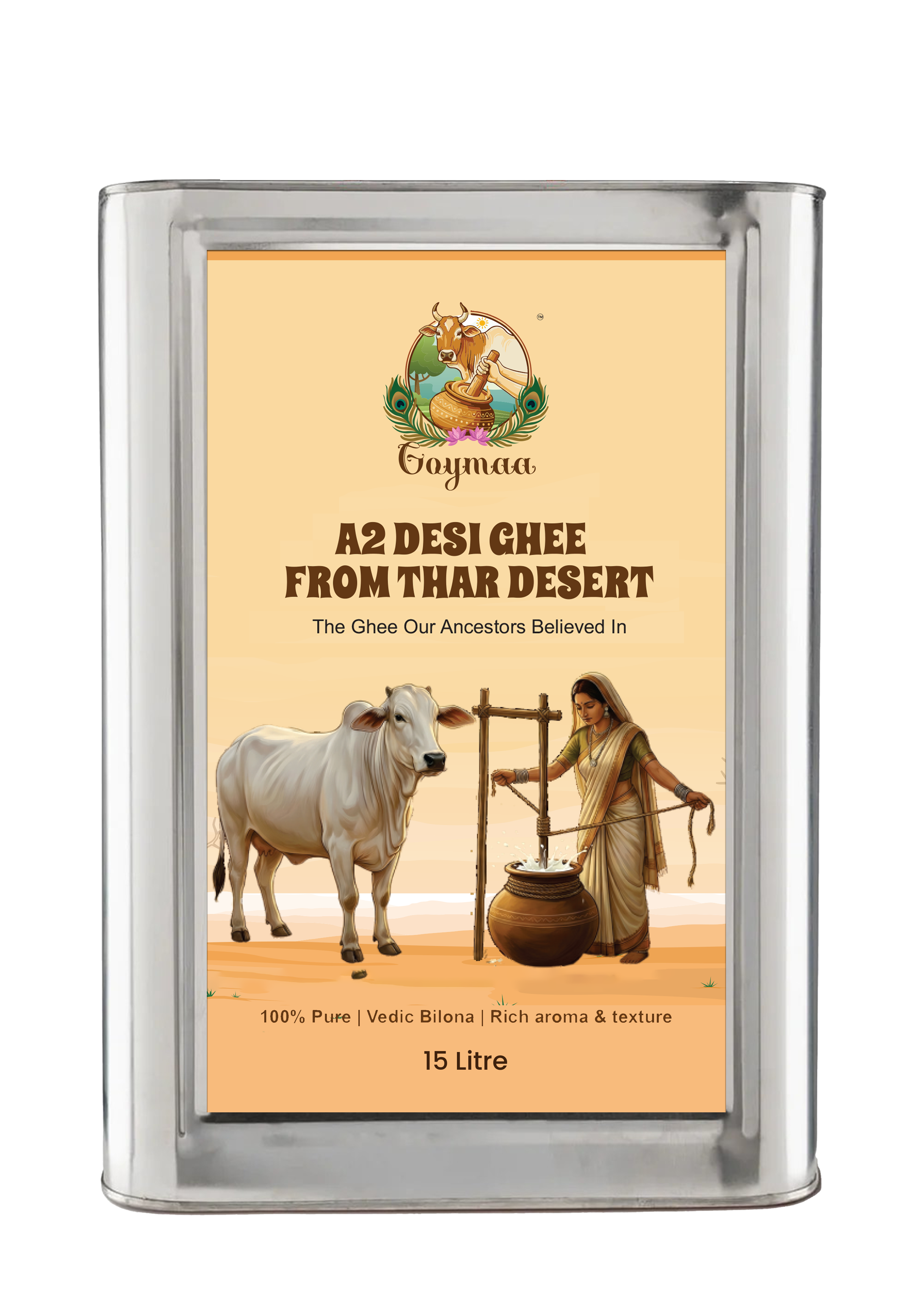 A2 Tharparkar Desi Ghee 15 litres